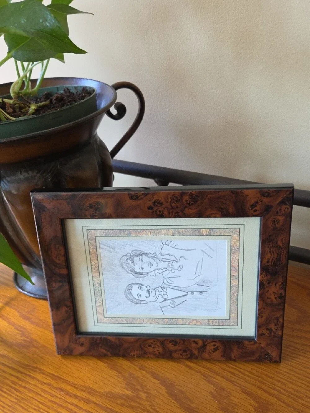 Holden Burl Wood Grain Picture Frame in Brown